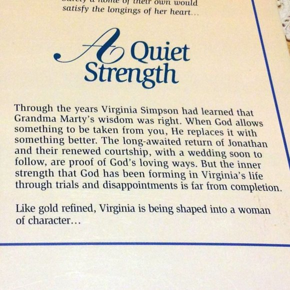 3 for $10 book sale! Faith-Based Romance  -  A Quiet Strength - Picture 3 of 6